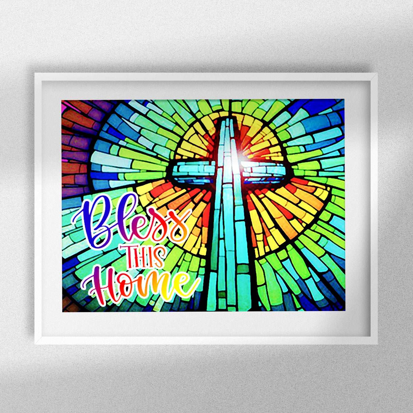 Bless This Home - Redondo / AB con diamantes de imitación