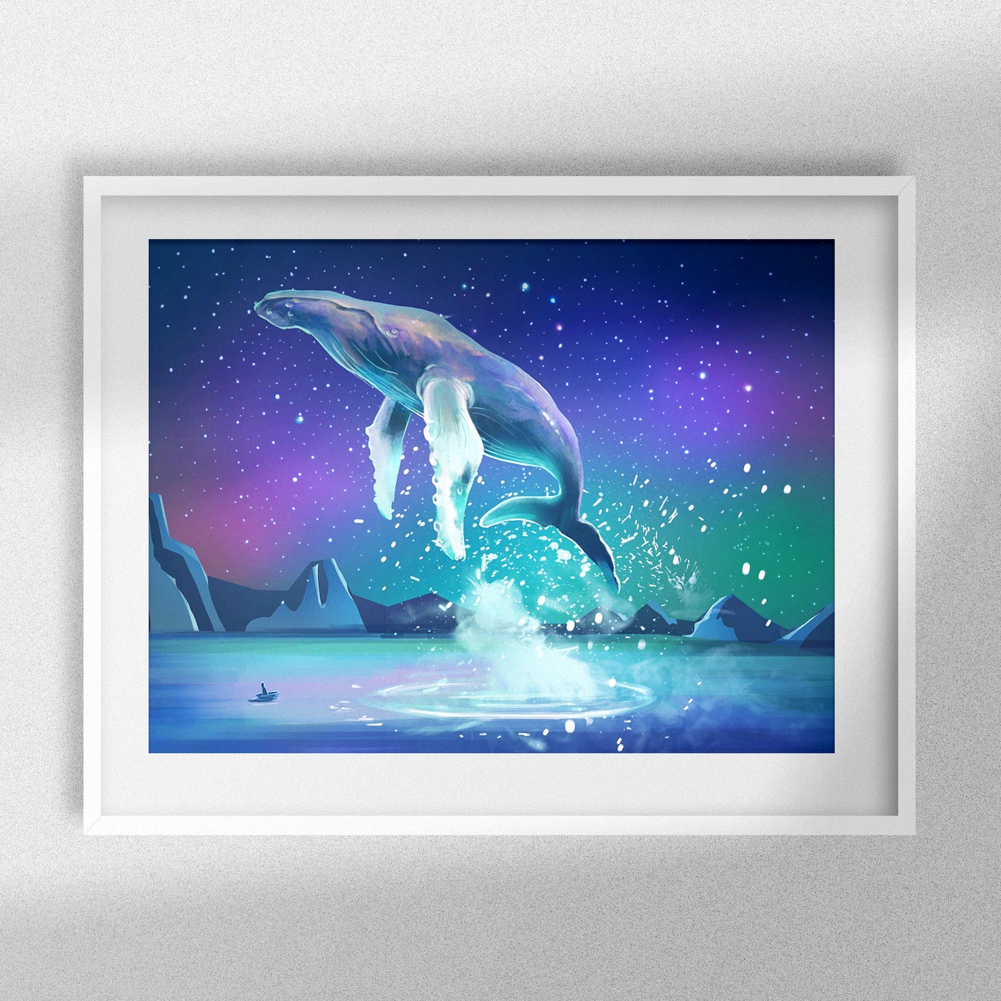 Fly Whale - Round with AB diamonds