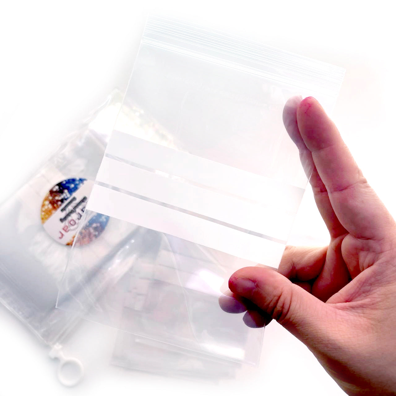 Baggies with label for diamonds storage 10*15CM