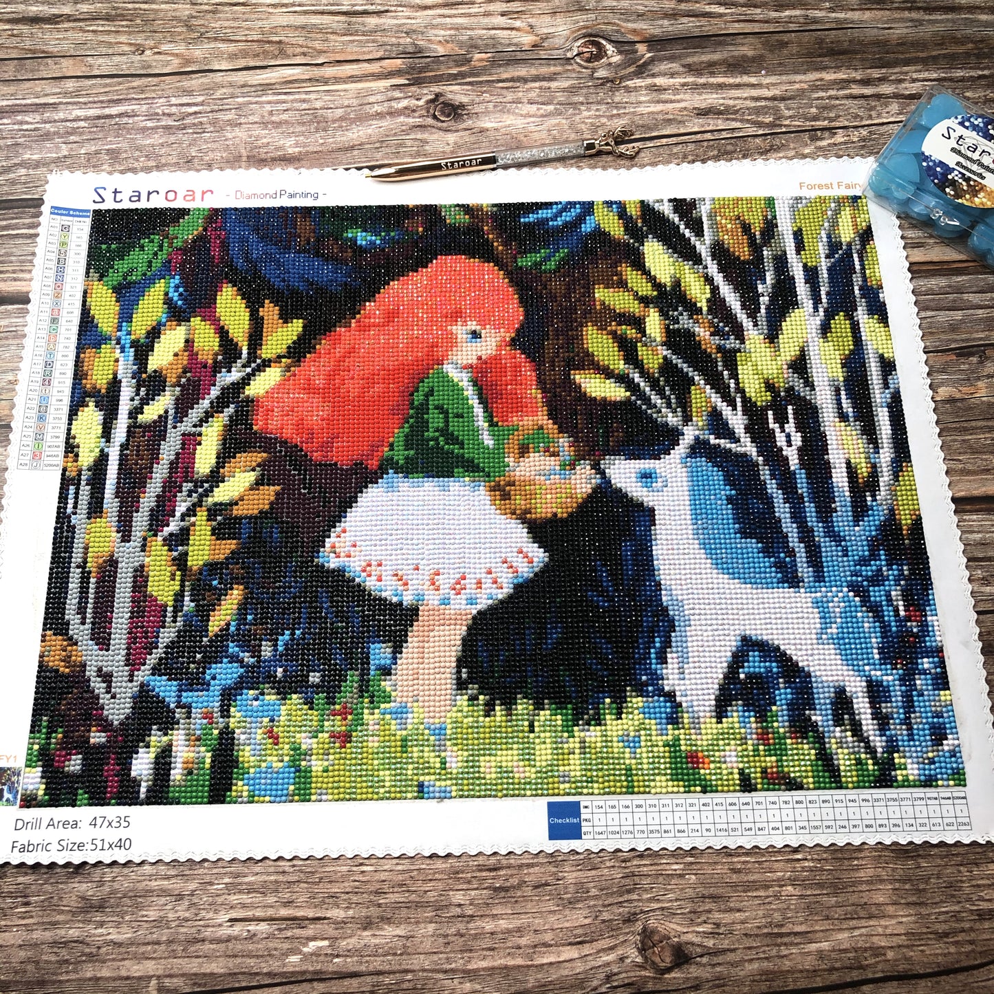 Forest Tale - Redondo con diamantes AB