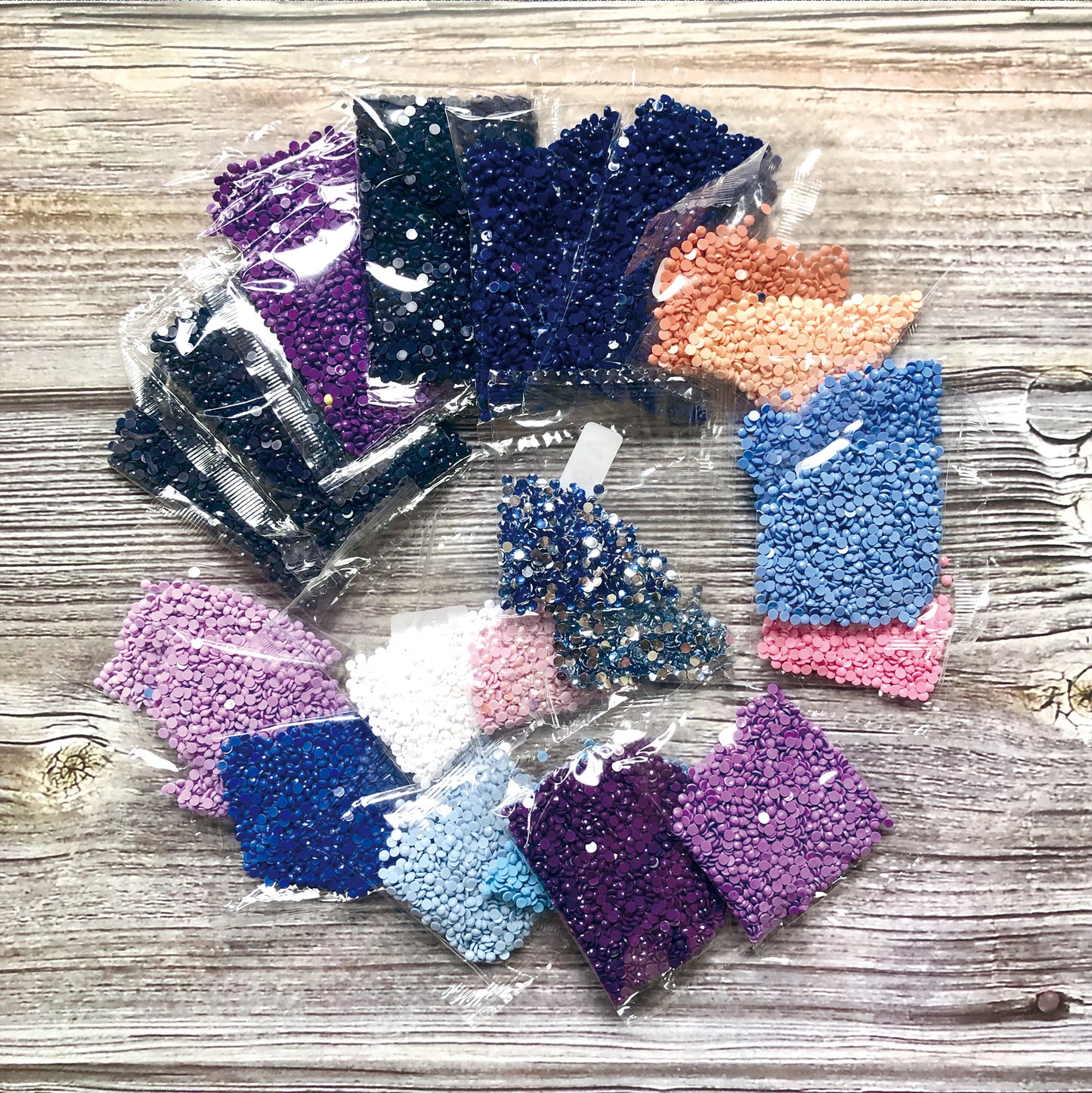 Above the Moon - Round /AB with Rhinestones