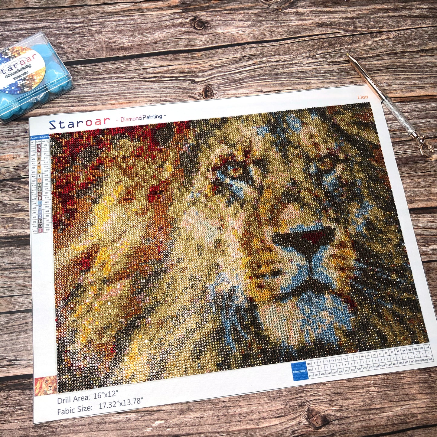 Lion - Full Rhinestone