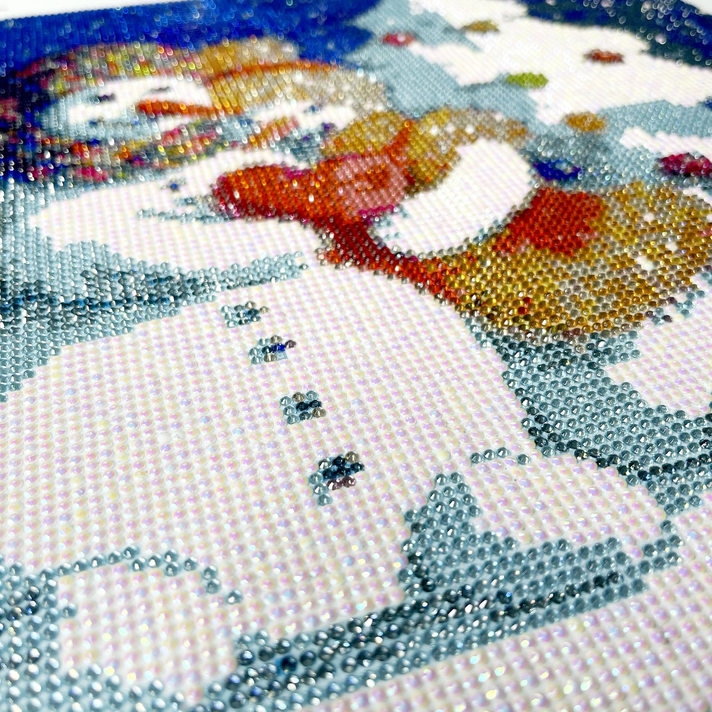 Snowman Couple - Round /AB with Rhinestones