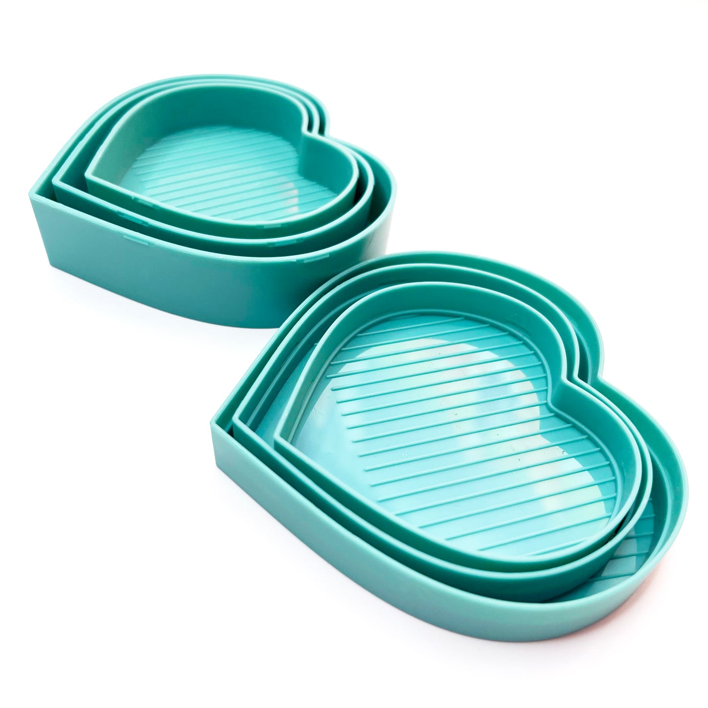 Heart-Shaped Diamond Painting Tray Set