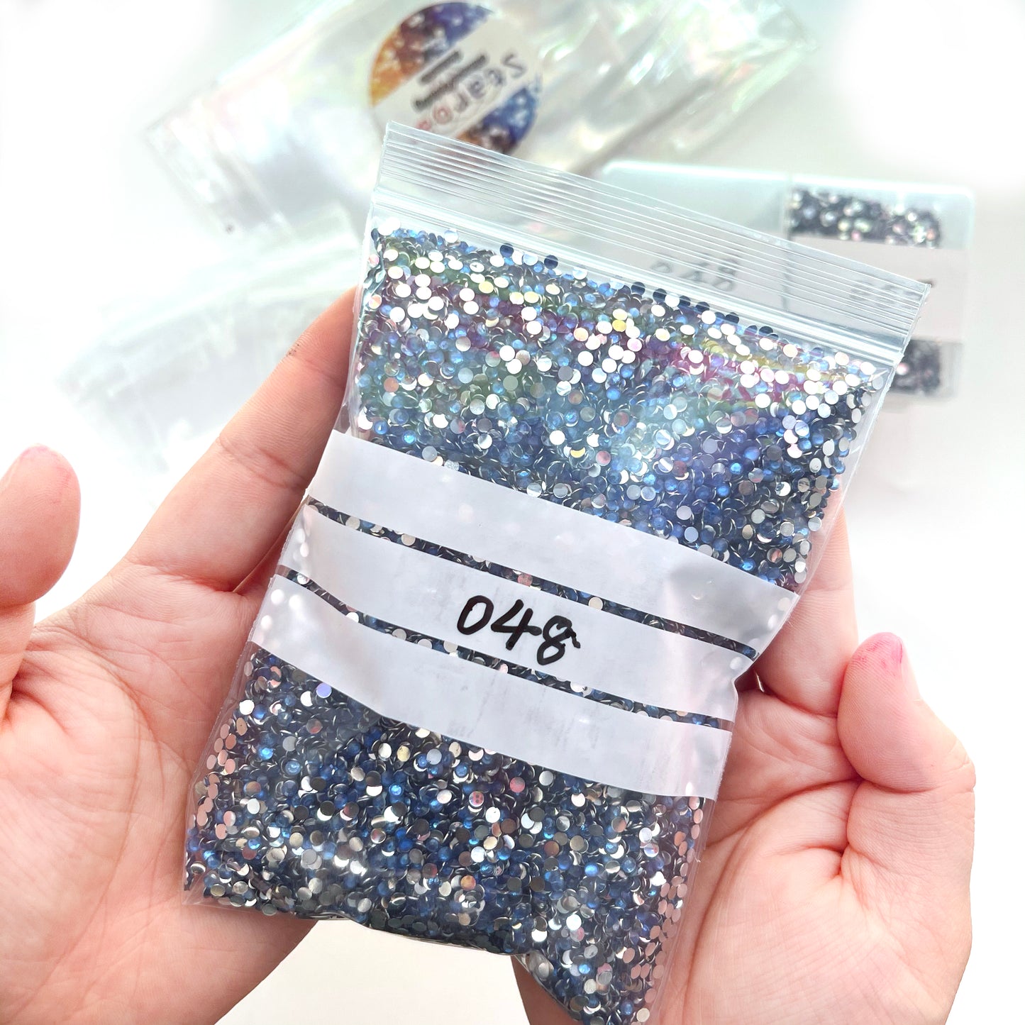 Baggies with label for diamonds storage 10*15CM