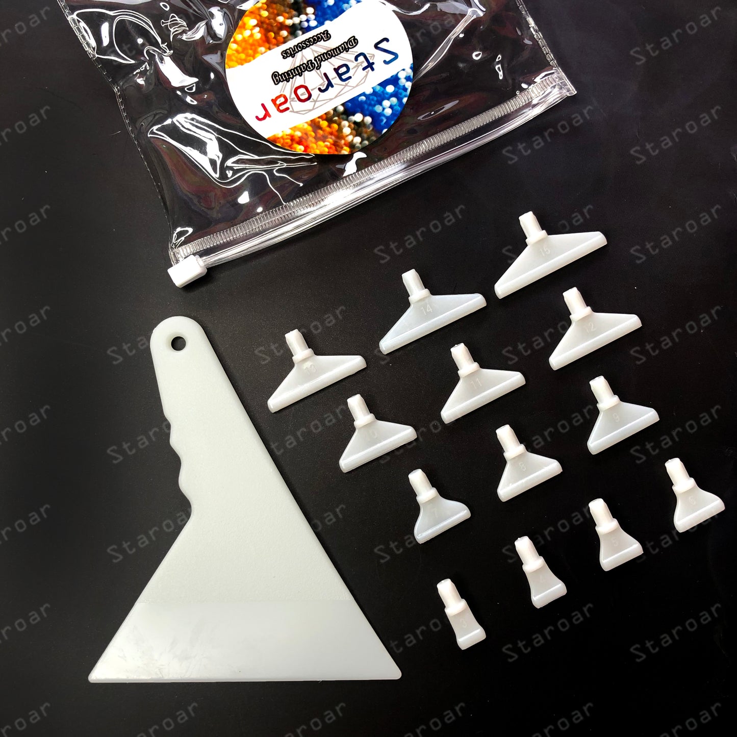 Straightener + 3-15 placers Diamond Painting Tool Kit