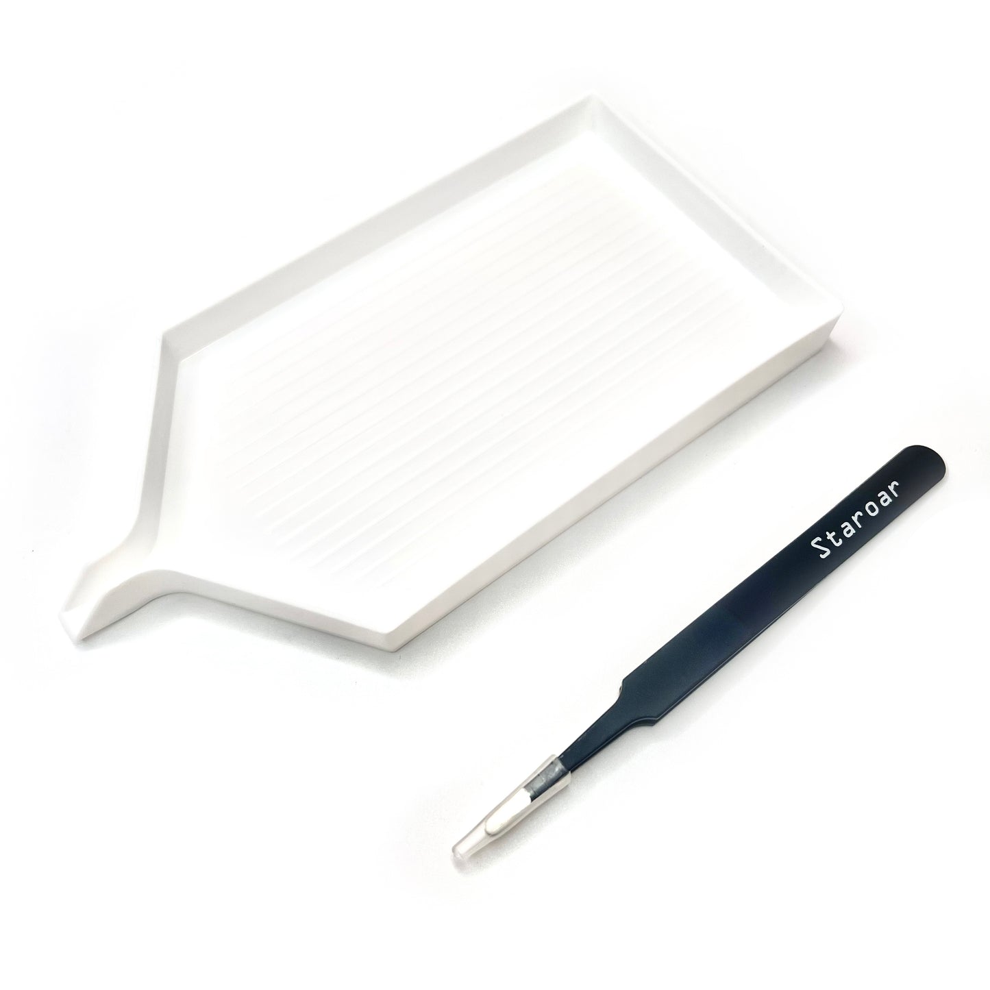 Big Tray & Round Tweezers