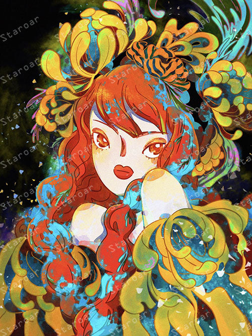 Be Gorgeous Beauty - Exclusive Licensed Painting from Illustrator SUDA
