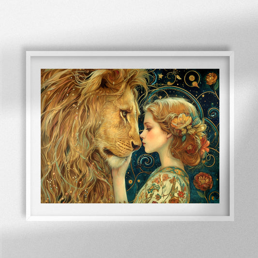 Lion and Maiden - Full  Square