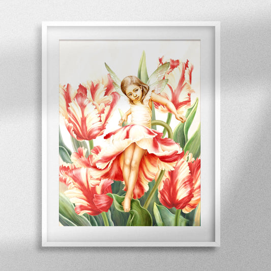 Tulip Girl - Rond avec Diamants AB