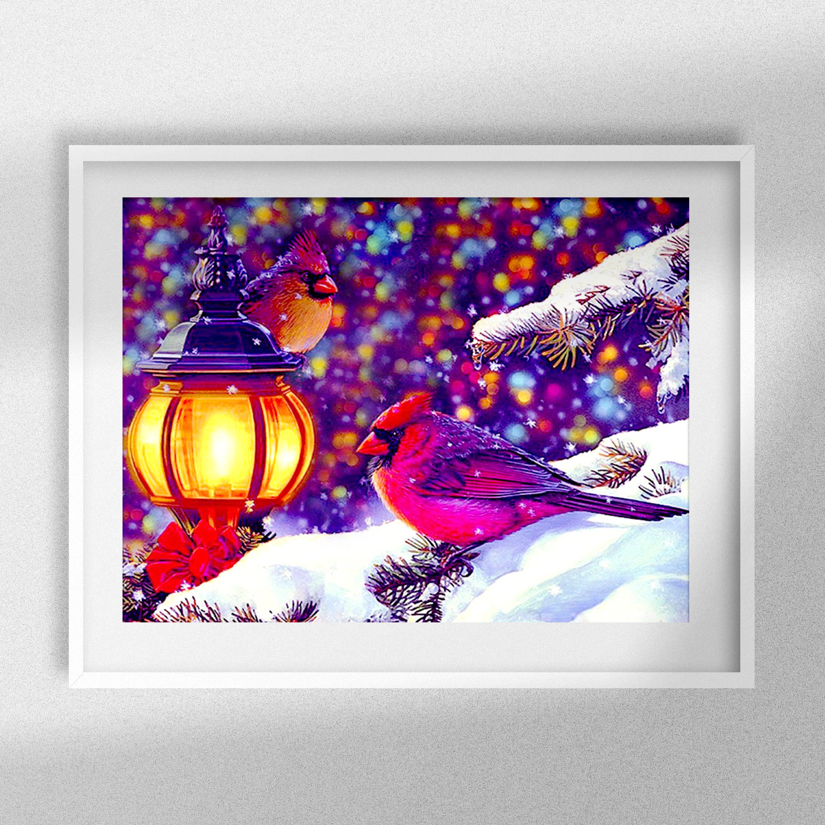 Staroar Diamond Painting Cardinals - Round /AB with Rhinestones