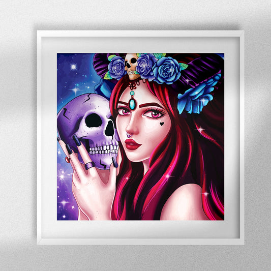 Kiss of Death - Round /AB with Rhinestones