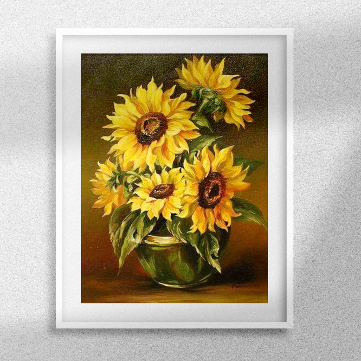 Sunflowers Diamond Painting Sunflowers Full Drill Round – Staroar