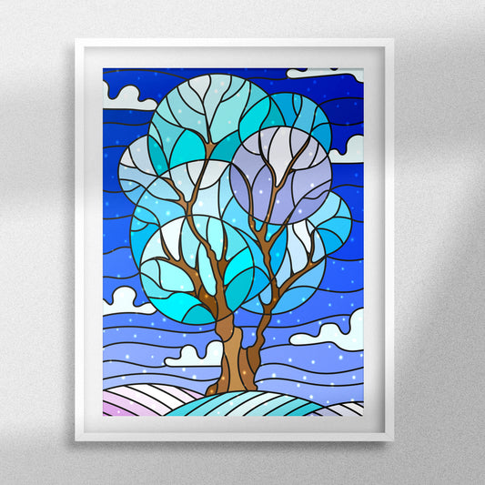 Winter Tree - Full  Square