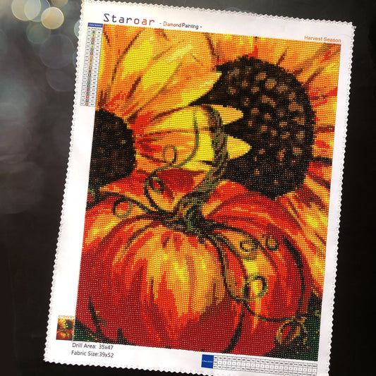 Staroar Diamond Painting Halloween Design Harvest Season Sale Pumpkin