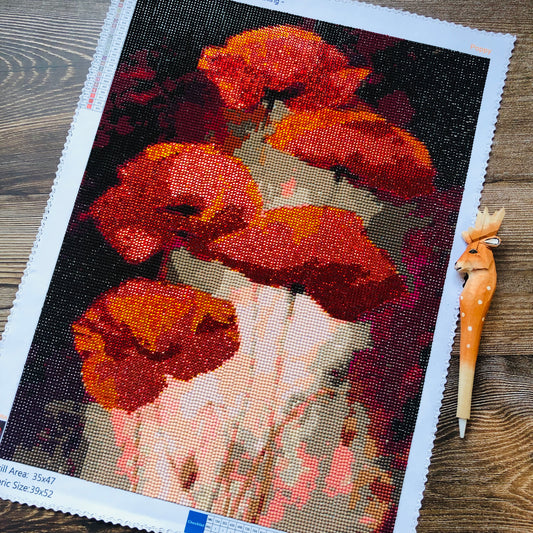 staroar diamond painting poppy flower