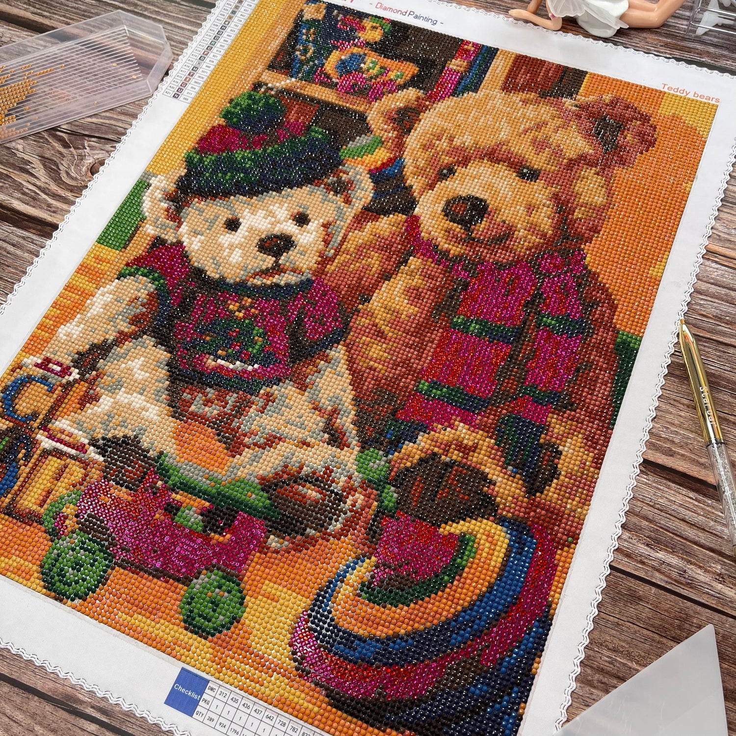 Cute Teddy Bears - Diamond Painting Kit – All Diamond Painting