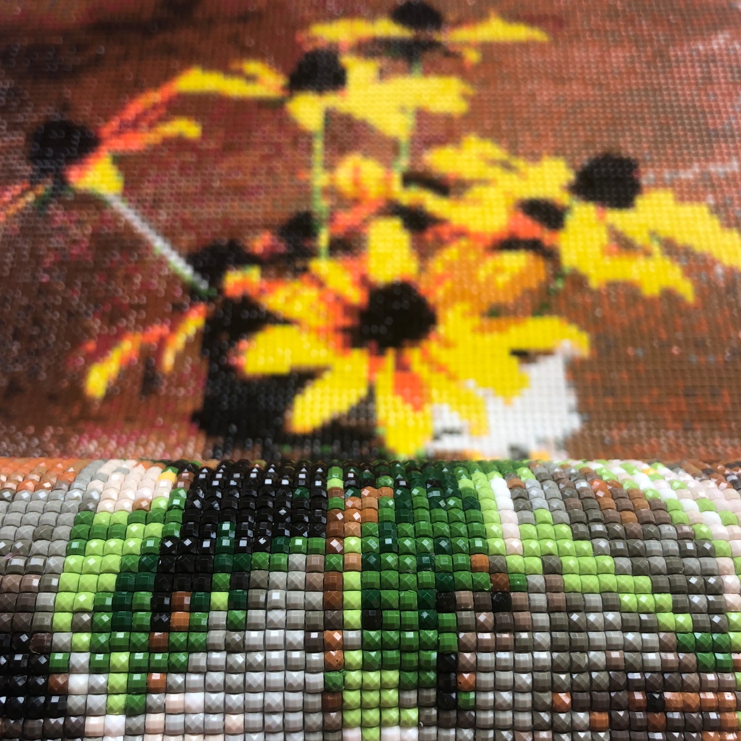 Sunflower vase - Full Square