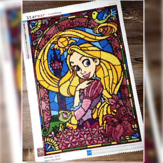 Staroar Diamond Painting Stain Glass DIsney Princess Rapunzel