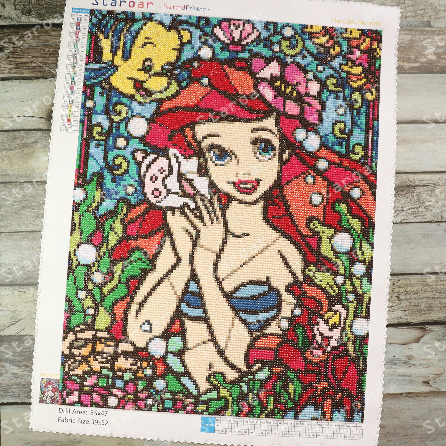 staroar diamond painting canvas art the little mermaid Disney princess