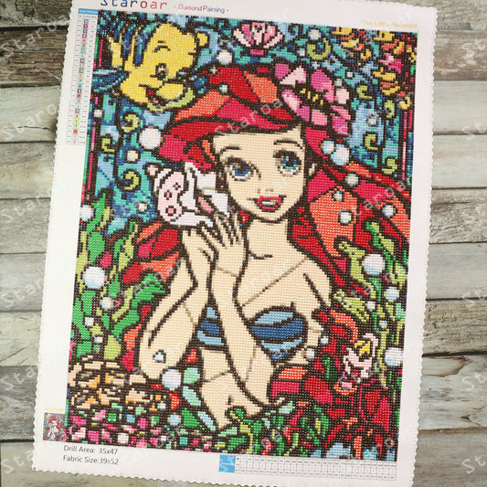 staroar diamond painting canvas art the little mermaid Disney princess