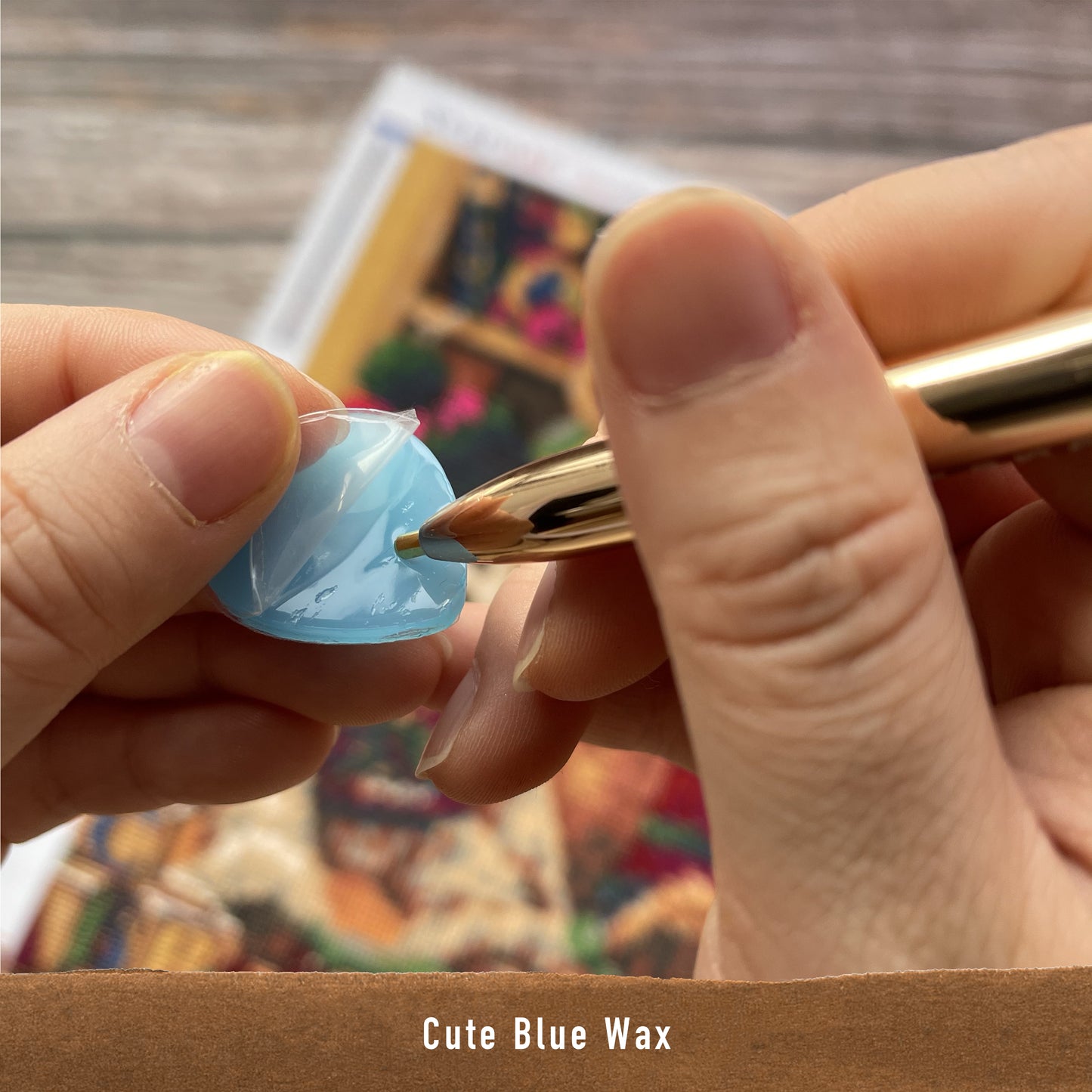 Cire Coeur Bleu - Paquet de 30